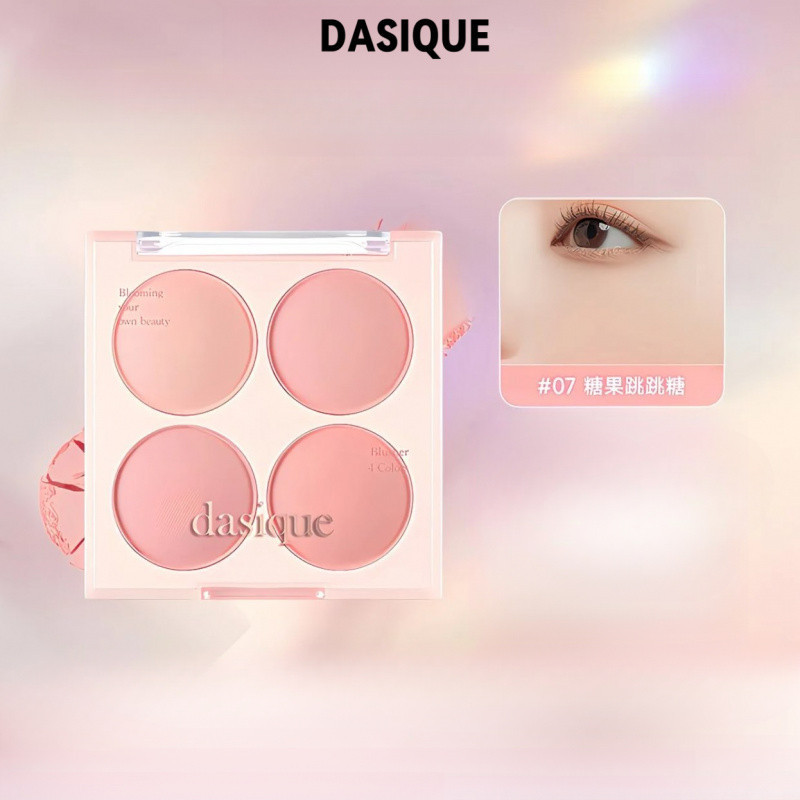 Dasique ผสมสี Blush Sweet Blush สี Four Color Powder Blusher Palette Matte Natural Expansion ผิวสีเห