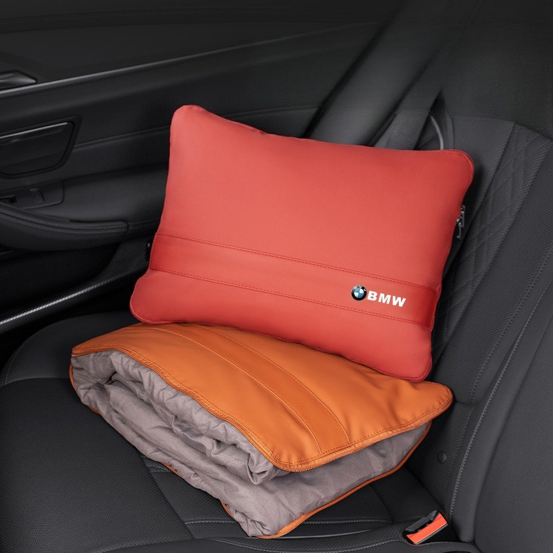Multifnctional ผ้าห่มรถผ้านวมหมอนเอว Pad อุปกรณ์ตกแต่งภายในเครื่องปรับอากาศผ้านวมสําหรับรถยนต์ BMW X