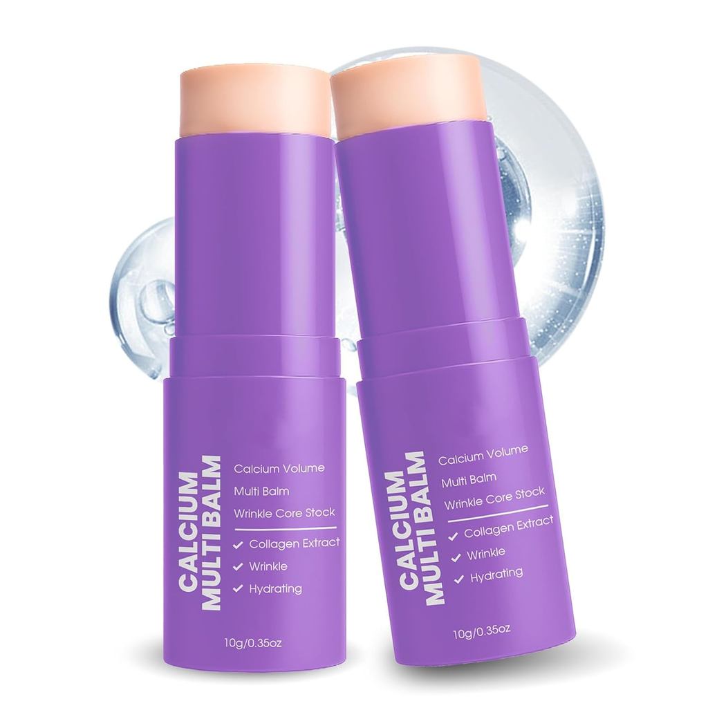 Calcium Volume Multi Balm, Wrinkle Bounce Multi Balm Stick, Collagen Core Moisturizing Stick with Ca