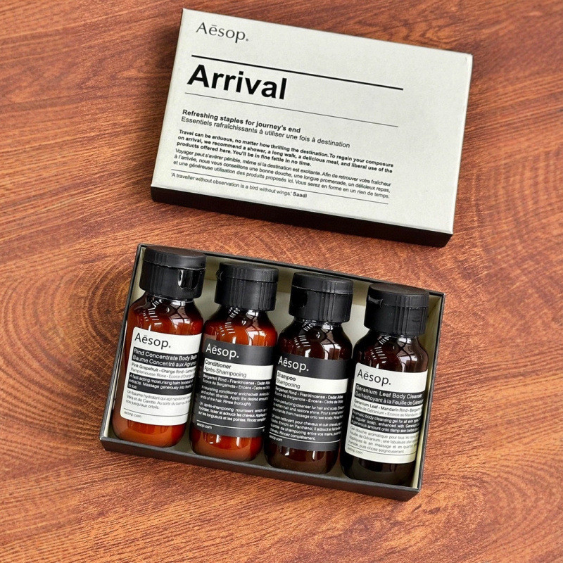 Spot Goods#Aesop Aesop Shower Gel Body Lotion Body Lotion Shampoo Conditioner50ml*4Travel Set Gift B
