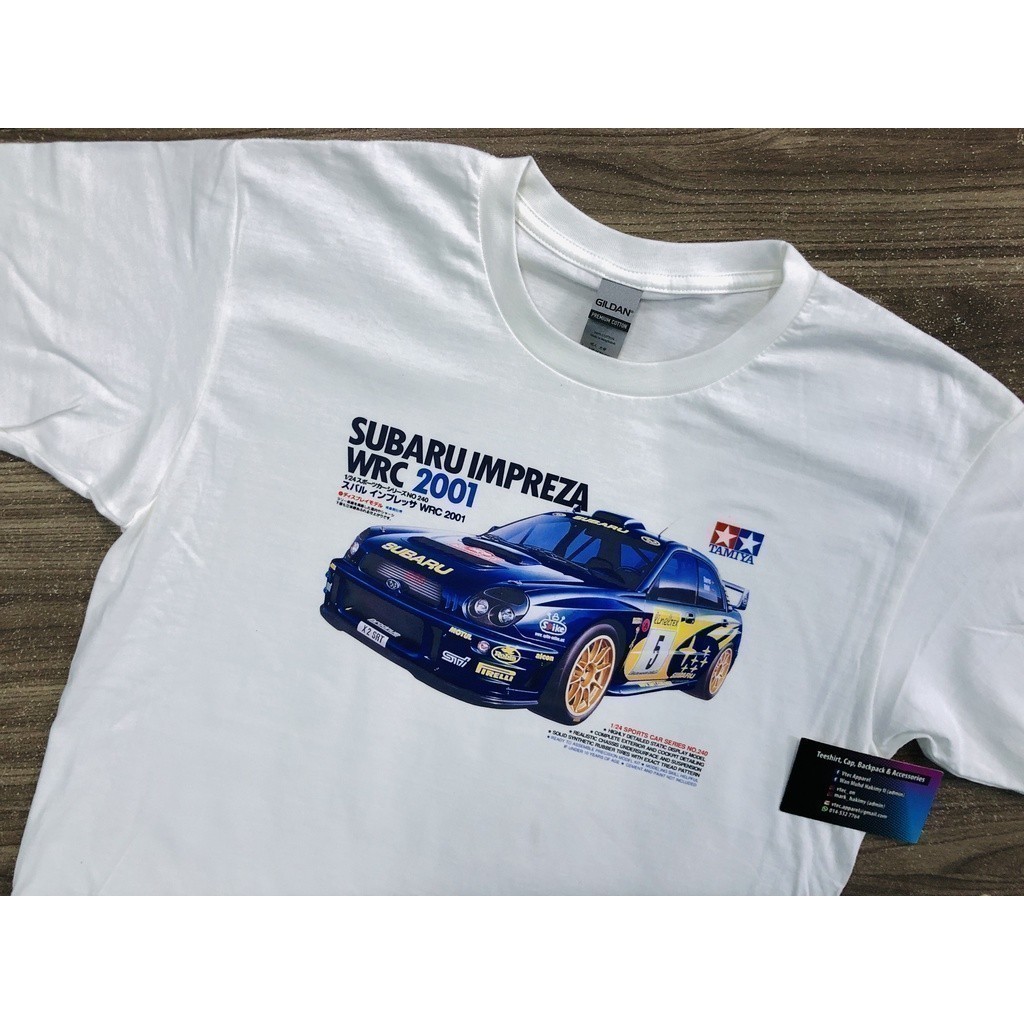 2025 แฟชั่น Subaru Impreza WRC 2001 NO.240 Exclusive (เสื้อยืดสีขาว)