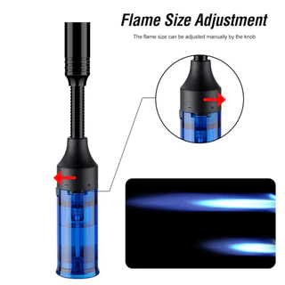 【KC】ไฟแช็คไฟฟู่หัวพ่น ปรับองศาหัวได้ 360องศาตามใจชอบ มีระบบSafety กันลม เติมแก๊สได้ ใช้ได้อเนกประสงค์