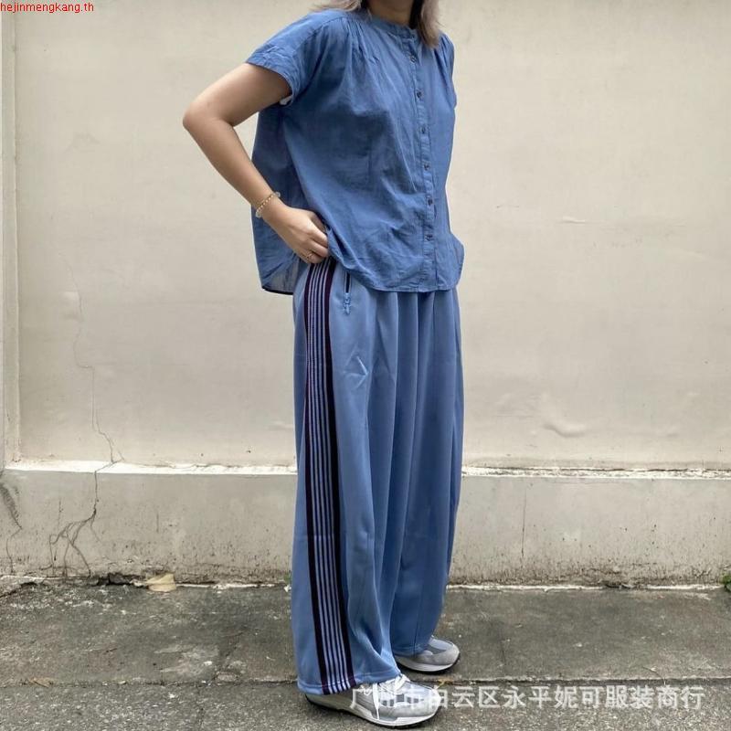 6XRE Needles Track Pants Butterfly Embroidered Wide-Leg Pants Japanese Fashion Brand Loose Track Pan