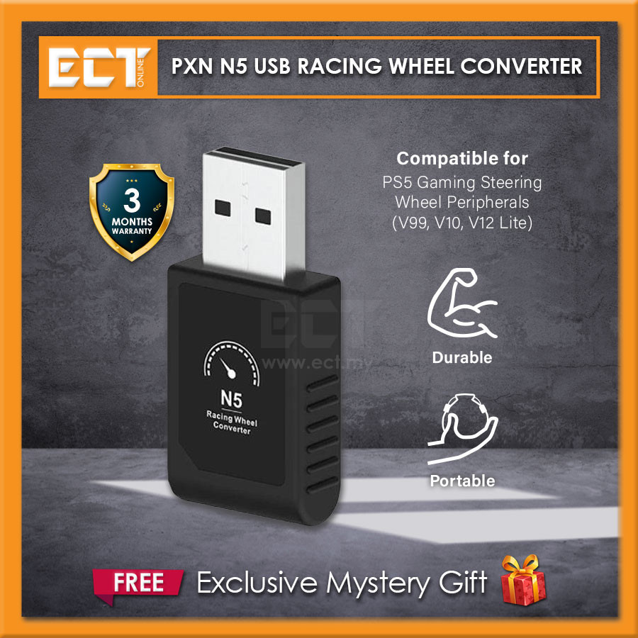 PXN N5 USB Racing Wheel Converter สําหรับ PS5 อุปกรณ์ต่อพ่วงพวงมาลัยสําหรับเล่นเกม (V99, V10, V12 Li