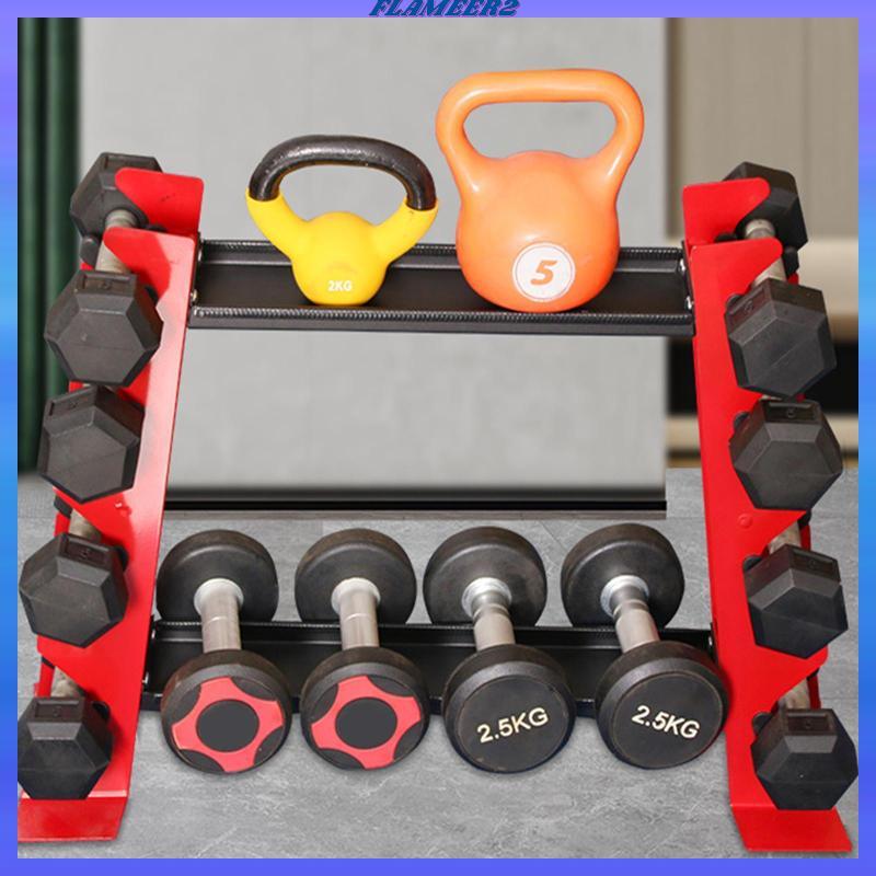 [Flameer2] 4 ชั้น Dumbbell Rack Stand Only Weight Rack สําหรับ Dumbbell Dumbbell Storage Rack สําหรั