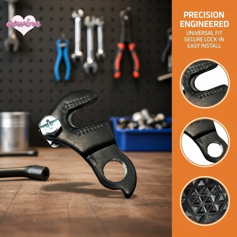 [qowine] Universal จักรยาน Derailleur Hanger ด้านหลังเกียร์ Mount 2 หลุมโลหะผสม Braetpatible กับจักรยานภูเขาและถนนส่วนใหญ่ TH