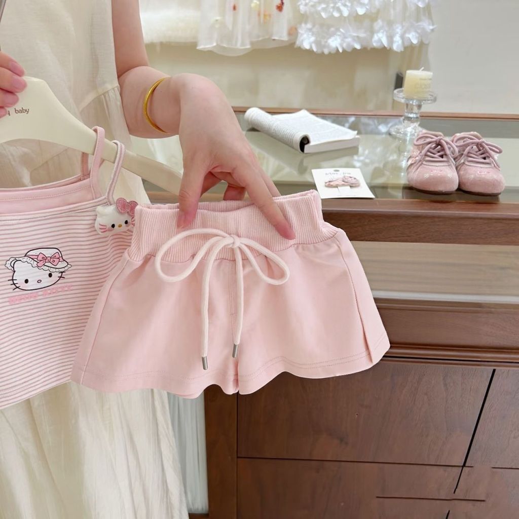 ฤดูร้อนเด็กสาวสบายๆน่ารักเคทีแมวยกทรงสาวน้อยหวานทุกการแข่งขันสูท