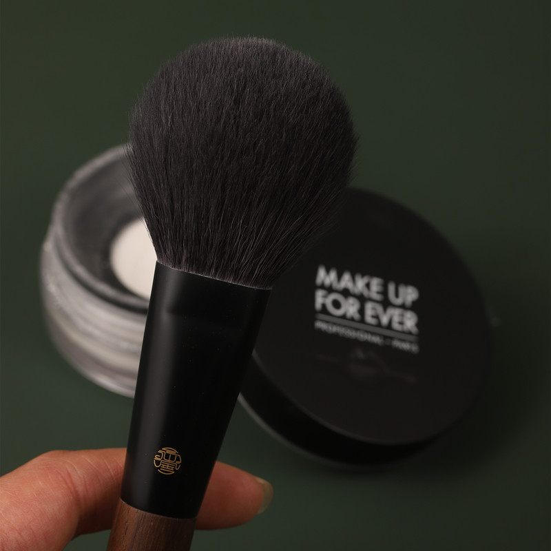 Senbao Lanjing Tao J122 Fine Light Peak Wool Flat Round Head Loose Powder Brush Large Size Super Large Fluffy Makeup Brush Pressed Powder Brush
