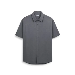 AIIZ (เอ ทู แซด) - AIIZ เสื้อเชิ้ตผู้ชายแขนสั้น สีพื้น AIIZ Men's Short Sleeve Shirt