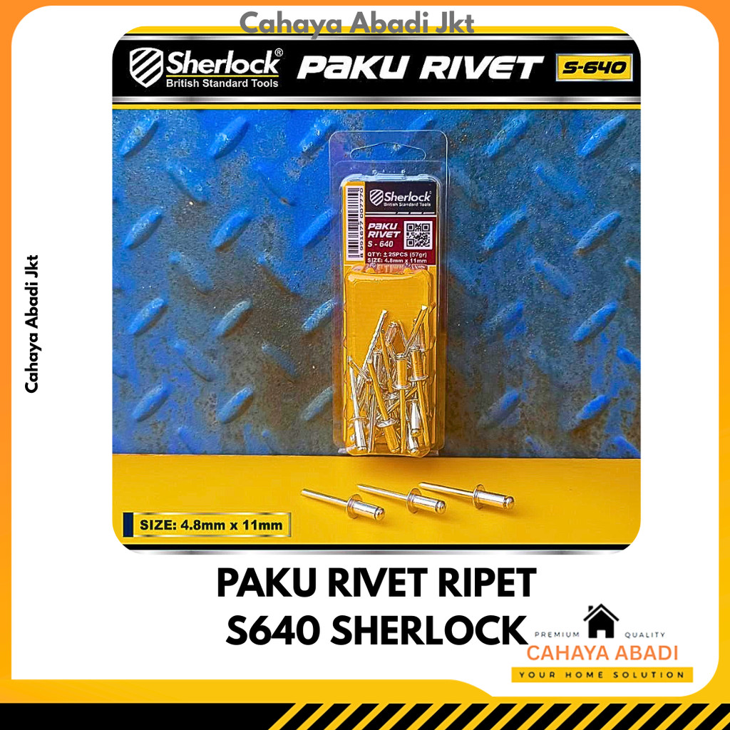 S640 MIKA SHERLOCK RIVET NAILS (+-25 ชิ้น)