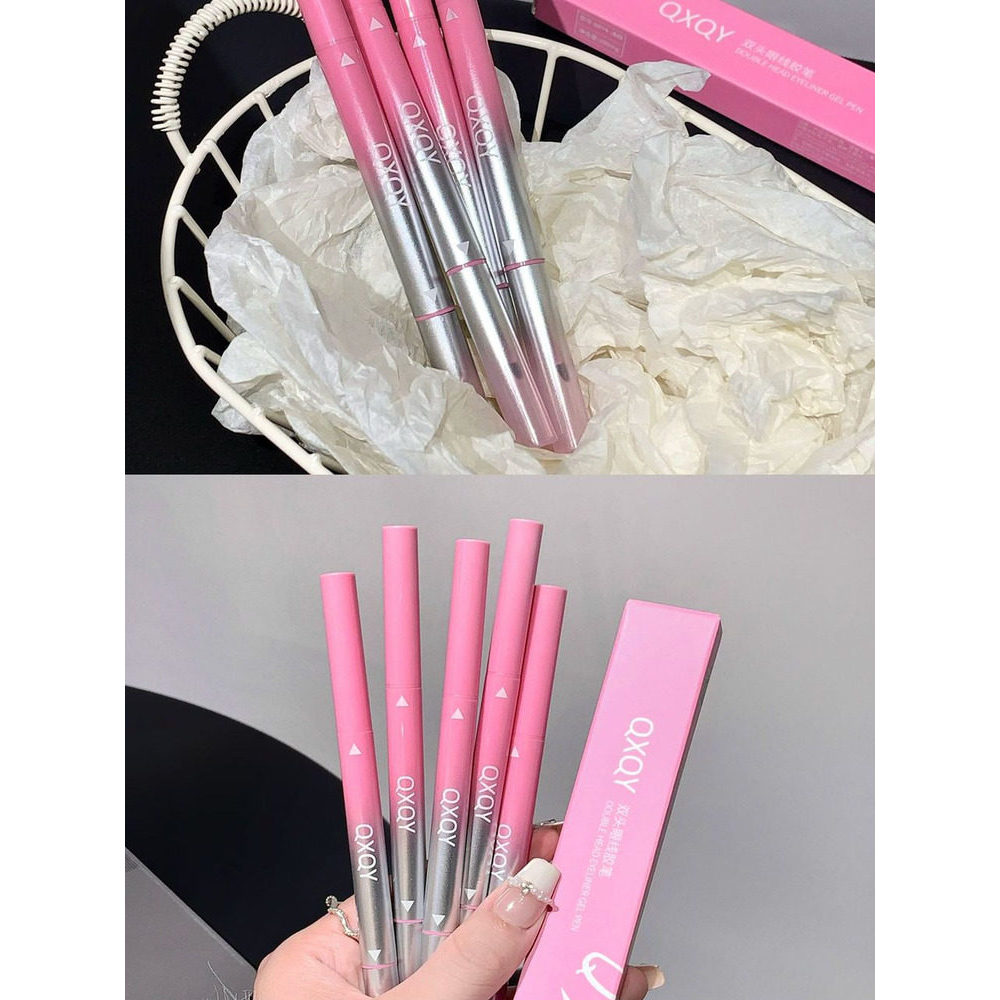 อายไลเนอร์สีน้ำตาล อายไลเนอร์ eyeliner Double-Ended Eyeliner Gel Pen Ultra-Fine qxqy with Folding An