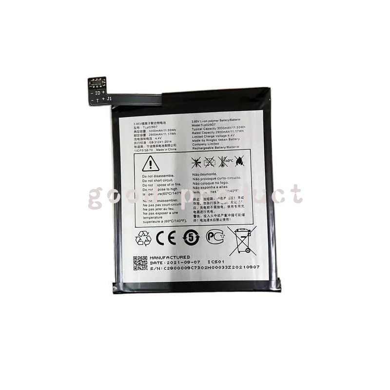 Original TLp029D1 TLp029D7 TLP040M7 แบตเตอรี่สําหรับAlcatel 3 3X 5 TCL V760 Y660 OT-5052D 5086 5058A