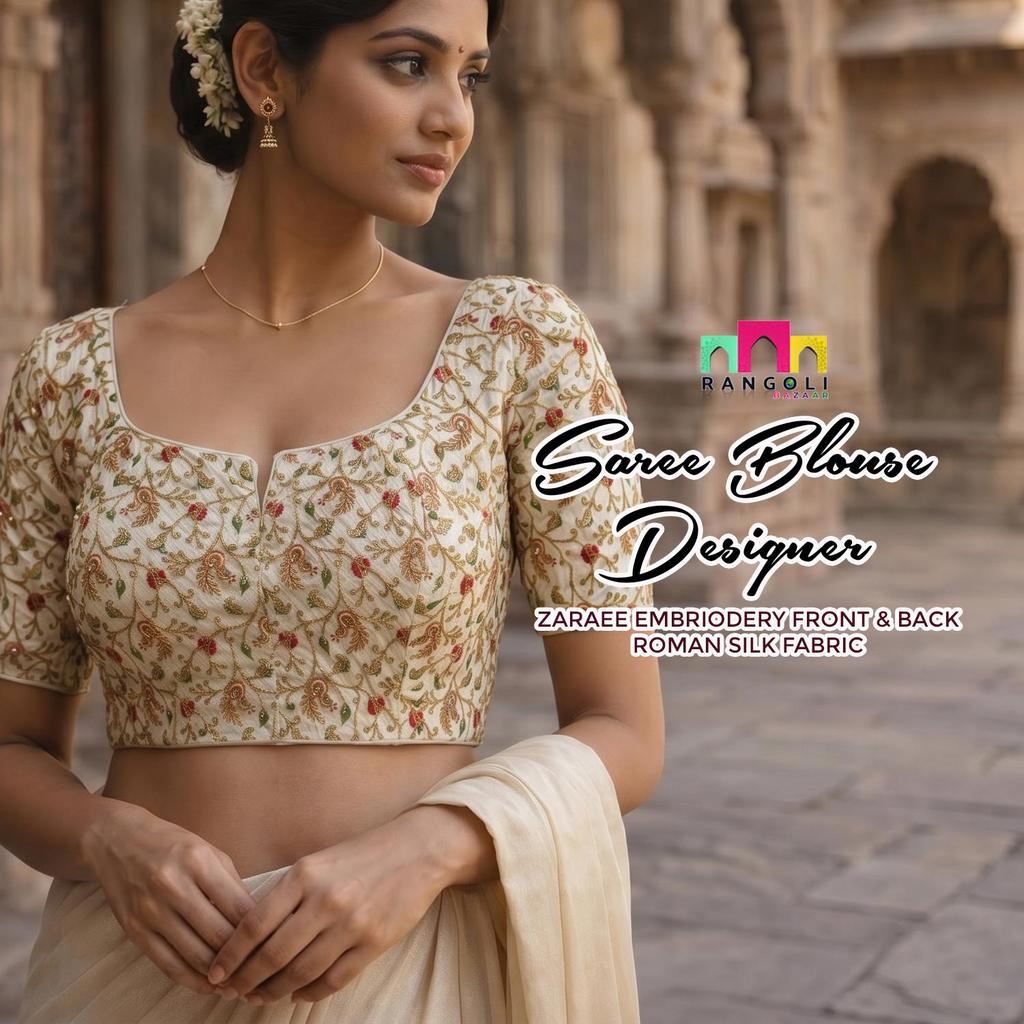 เสื้อสารี S ถึง 5XL - DESIGNER COLLECTION BY RANGOLI BAZAAR