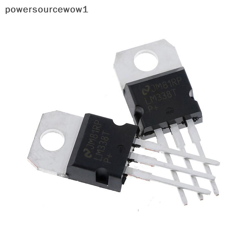 WOW 10 ชิ้น LM338T LM338 ตัวควบคุมแรงดันไฟฟ้า 1.2V ถึง 32V 5A TO-220 TH