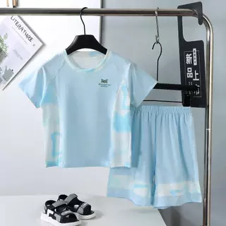 MooDeng Baby ชุดกีฬาเด็ก เด็กและผู้ใหญ่ ชุดกันUV UPF50+ ไซต์ 110-180CM ชุดกันแดดสำหรับเด็ก ป้องกันรังสี UV พร้อมส่ง