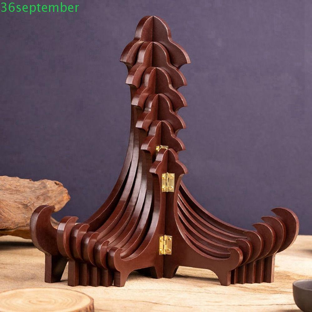SPEPEMBER ชั้นเก็บของมัลติฟังก์ชั่น Universal Home Decor ขาตั้งตกแต่งแบบปรับได้แบบพับได้