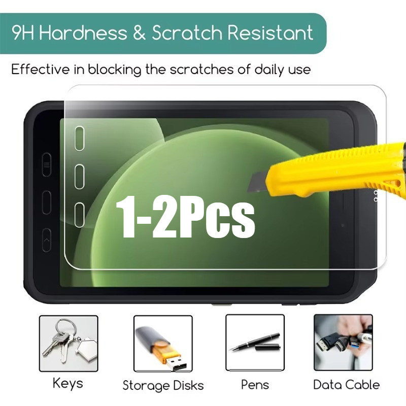 1-2PCS สําหรับ Samsung Galaxy Tab s4 s3 s2 s Advanced2 Active 5 4 3 2 Pro 10.1 10.5 9.7 8.0 กระจกนิรภัยป้องกันหน้าจอแท็บเล็ต HD ป้องกัน