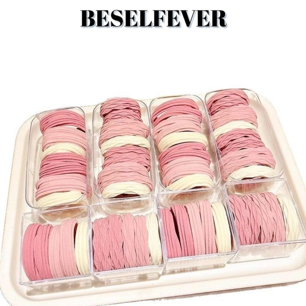 BESELFEVER 10 ชิ้นผู้ถือผมหางม้า,ทนทานนุ่มยืดยืดหยุ่นสูงผมผูก,อารมณ์เรียบง่ายหนาหลายสีถักผ้าขนหนูผ้าไม่มีรอยต่ออุปกรณ์เสริมผมทุกวันใช้