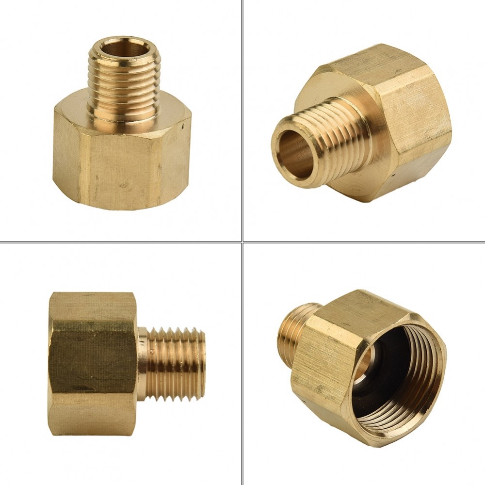 Adapter Washer Brass Golden Leak proof Rotatable 1.18inch 22mm to 14mm