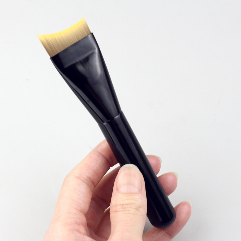 Soyo Foundation Brush โค้งหัวแบน Ultra-Thin Foundation Brush ไม่มีแป้ง Traceless Liquid Foundation B
