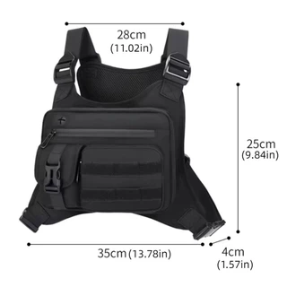 JIMMY Sports Vest Bag กระเป๋าคาดหน้าอกอเนกประสงค์แบบปรับได้น้ําหนักเบา กระเป๋าเป้อเนกประสงค์ ผ้า Oxford ทนน้ําอเนกประสงค์ กระเป๋าคาดหน้าอกกลางแจ้งปั่นจักรยาน