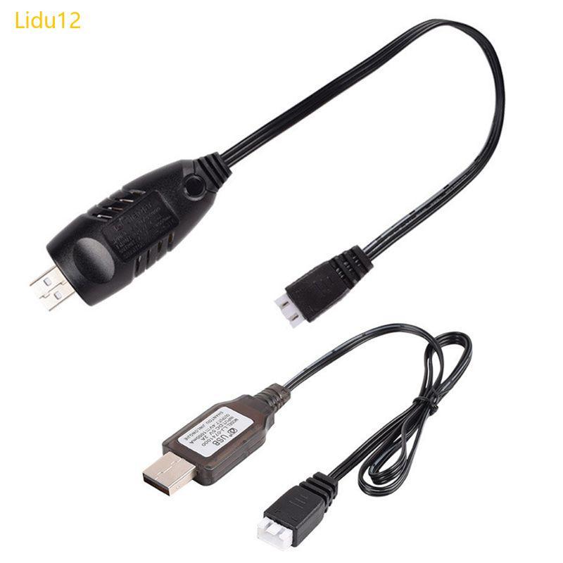 Lidu12 7 4v Charger XH-3P 2S Lipo Fast ชาร์จไฟฟ้าสําหรับรถยนต์ RC Drone ของเล่น