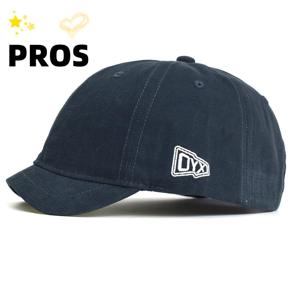 PROS Dad Hat, หมวกเบสบอลผ้าฝ้ายปีกสั้น, หมวกโปรไฟล์ต่ําสไตล์ Trucker