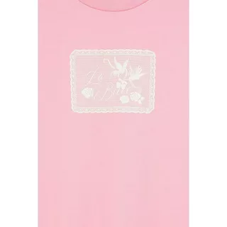 AIIZ (เอ ทู แซด) - AIIZ เสื้อยืดคอกลมผู้หญิง พิมพ์ลายกราฟิก AIIZ Women's Lace Graphic T-Shirt