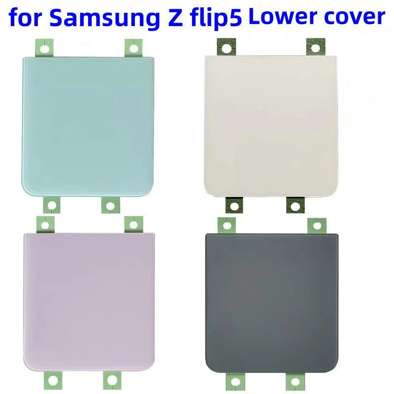 ฝาหลังด้านหลังสําหรับ Samsung Galaxy Z Flip5 SM-F7310 F731B F731U/N แบตเตอรี่ด้านหลังประตูกรณี