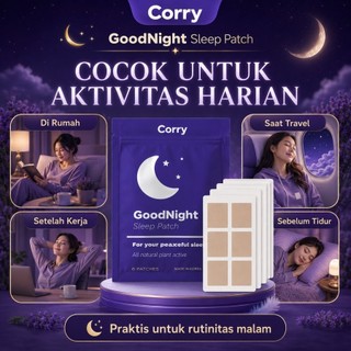 Corry Good Night Sleep Patch -  Koyo Melatonin Bantu Tidur