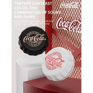 Coca-Cola T13 หูฟังไร้สายบลูทูธกึ่งอินเอียร์ไดนามิกไดร์เวอร์ 13 มม. ตัดเสียงรบกวน ENC Bluetooth 5.4 อายุการใช้งานแบตเตอรี่สูงสุด 15 ชม. ระบบควบคุมแบบสัมผัสการชาร์จอย่างรวดเร็ว