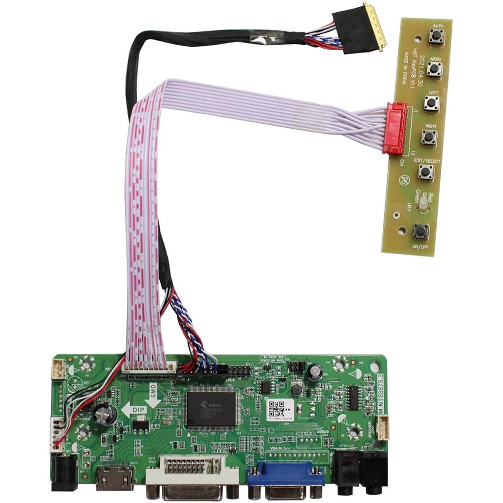 VSDISPLAY VGA DVI LVDs Controller Board 40Pin สําหรับ 15.6 "1366x768 LP156WH2 LP156WH3 LP156WH4 TL B