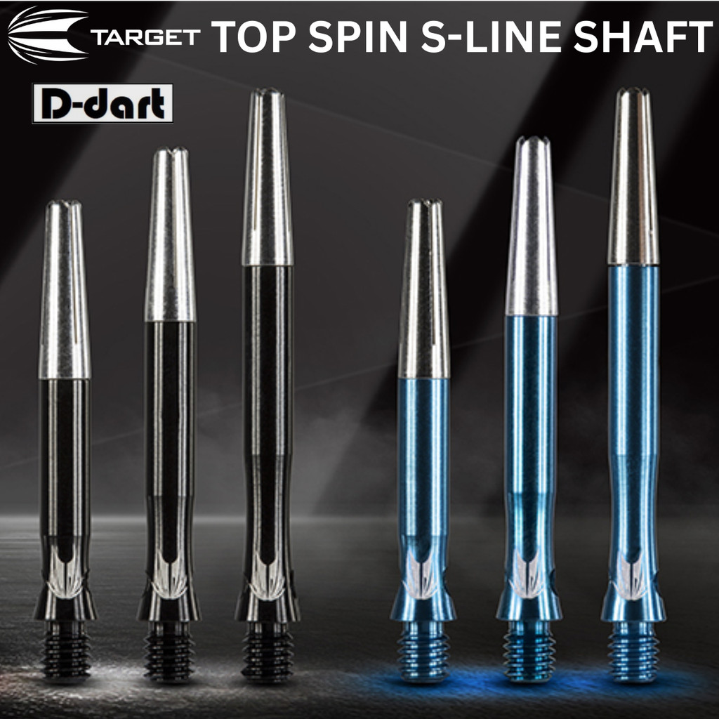 TARGET DART SHAFT - 3 ชิ้น/แพ็คด้านบน Spin S Line Spinning Darts Shaft/Stem สําหรับ soft และ tip dar