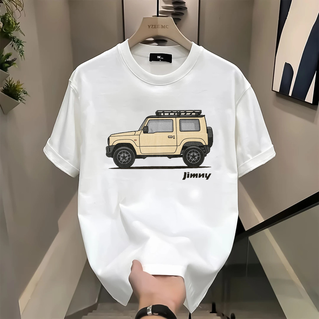 2026เสื้อยืดแขนสั้นผู้ชายอินเทรนด์แห่งชาติพิมพ์รอบคอHeavy 230Gผ้าฝ้ายแท้Insอเมริกันอินเทรนด์ฤดูร้อนส