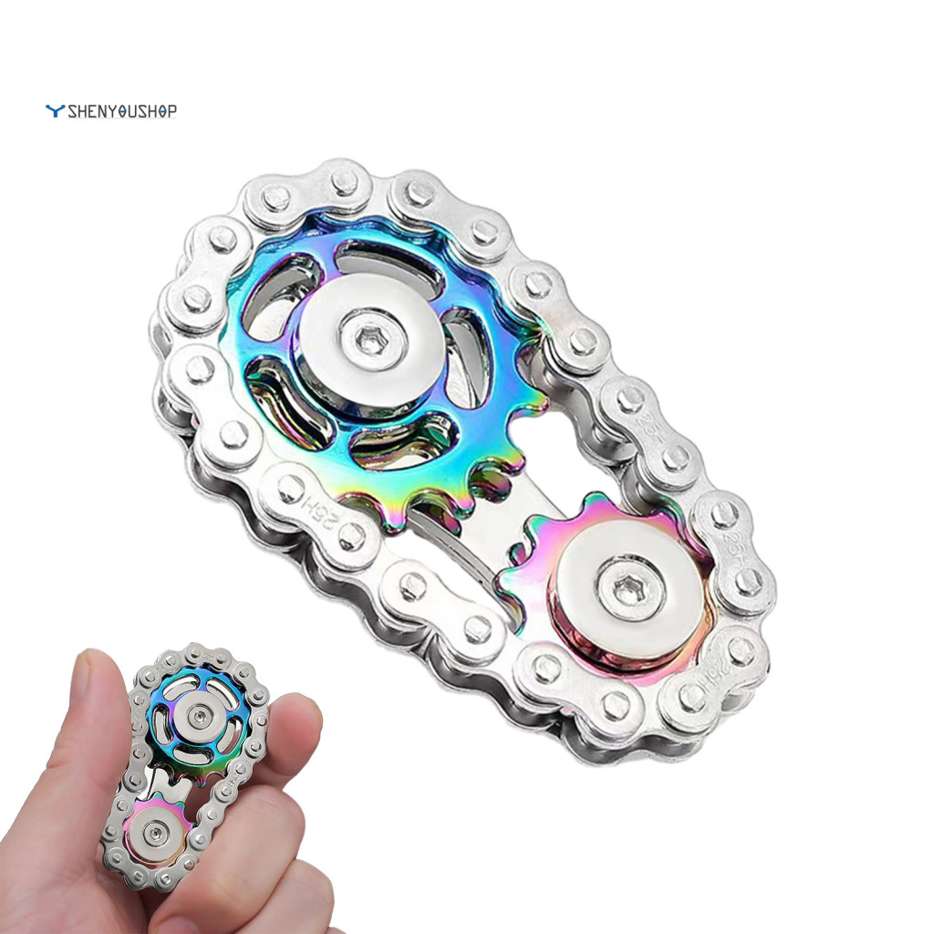 [SYS] โซ่จักรยาน Fidget Spinner ผู้ใหญ่ Fidget Spinner Sprocket Flywheel Fidget Spinner ของเล่นสําหร