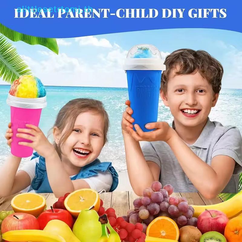 Alittlese Slushie Cup, Slushy Maker Cup, Frozen Magic Squeeze Cups สําหรับน้ําผลไม้นมโยเกิร์ตไอศกรีม