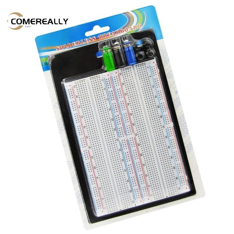 COME ZY-204 บอร์ดทดสอบวงจร Breadboard แบบบัดกรี 1660 Tie Point 3 Binding Post Solderless Breadboard 