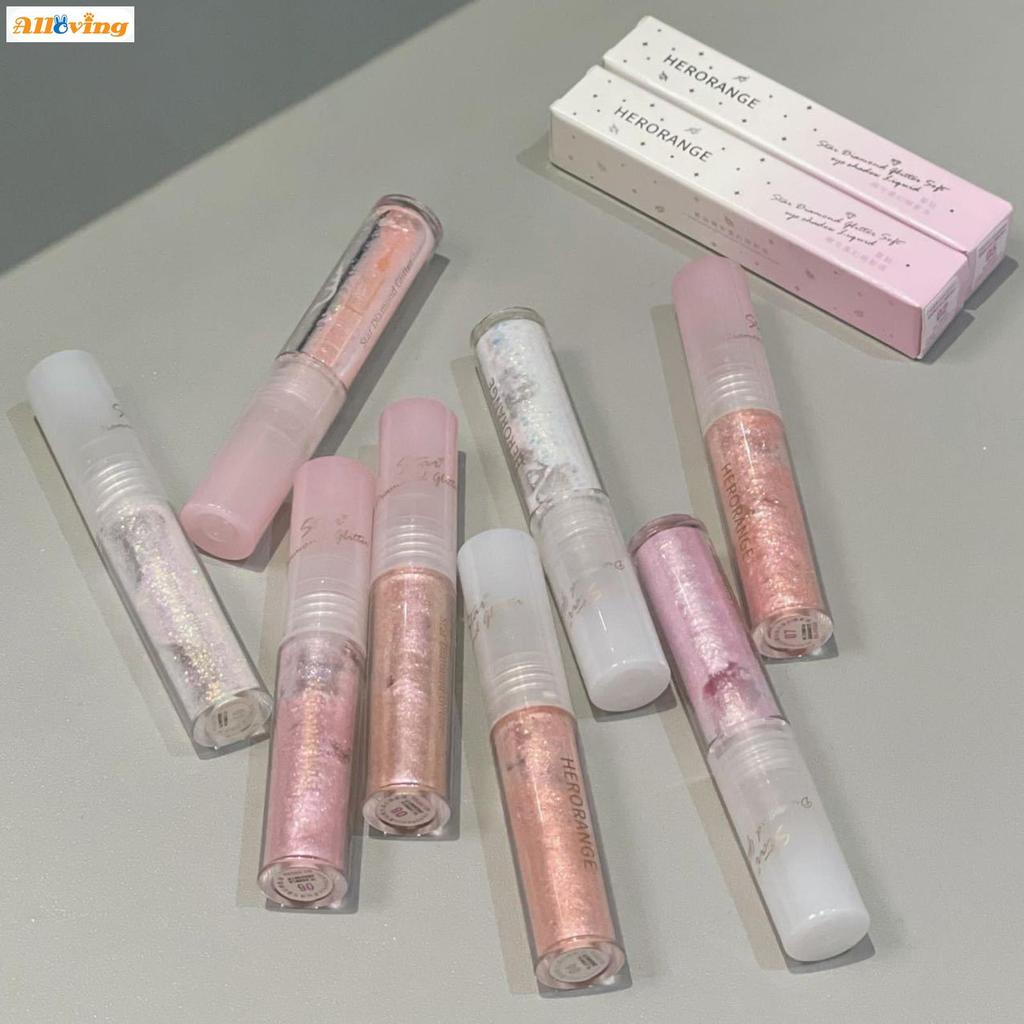 2.5g Eye Beauty Liquid Glitter Eyeshadow Quick-Drying Sparkling Eye Shadow สําหรับ Daily & Official 