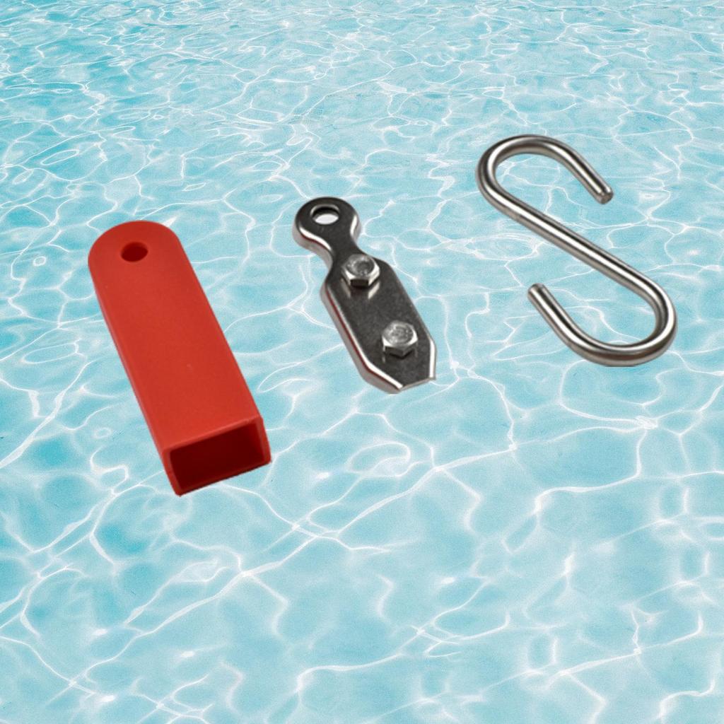 [Whgirld8] สระว่ายน้ํา Lane เชือกตะขอทนทาน 304 สแตนเลสสระว่ายน้ํา Lane เชือกตะขอ S