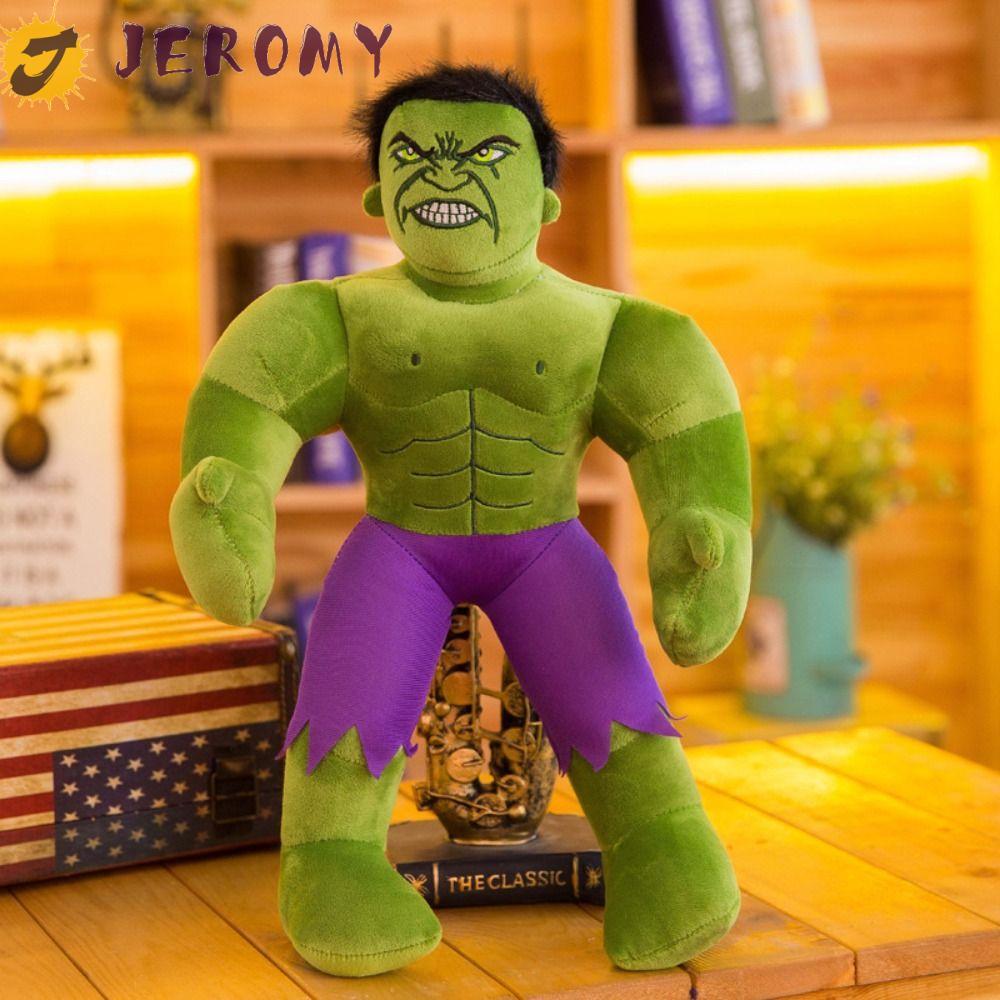 JEROMY The Avengers Plushie, น่ารัก Creative Hulk ตุ๊กตาตุ๊กตา, ของขวัญเด็กจําลอง Incredible Hulk กา