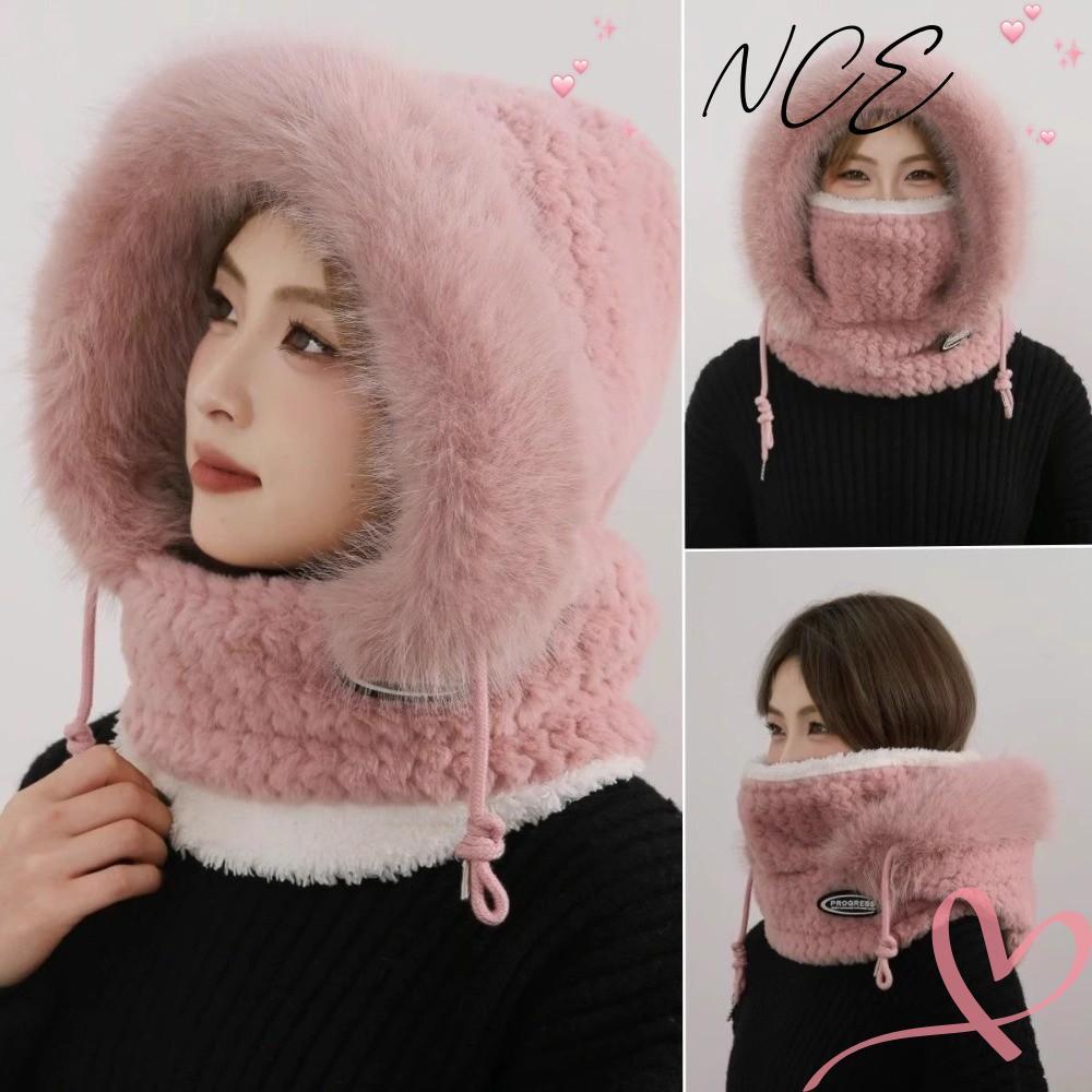NCE Pullover Cap, Warm Coldproof ผ้าพันคอแบบบูรณาการ,กันน้ํากันลม Breathable คออุ่นสําหรับเล่นสกีขี่