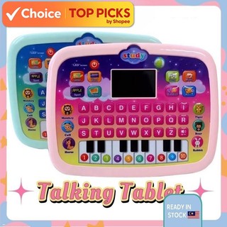 Mainan Belajar LED Learning Laptop – Alphabet Piano Toy Tablet with Sound for Kids Education