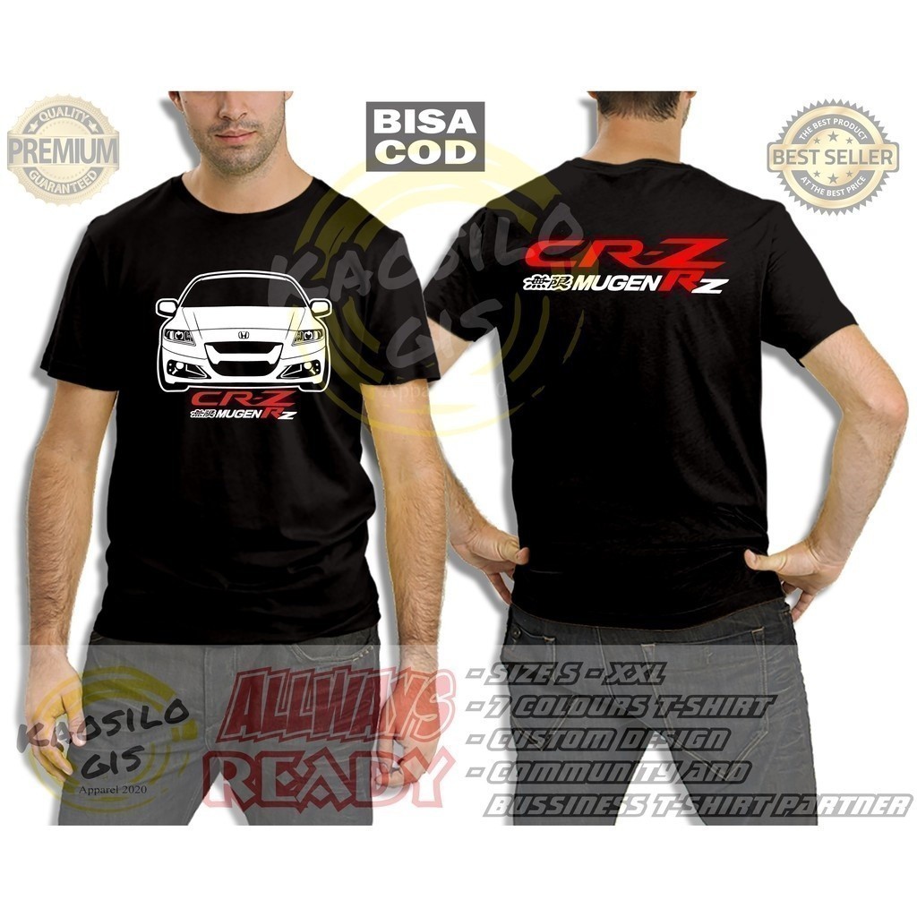 แฟชั่น Honda 2025 Crz Mugen Rz V2 เสื้อยืด (เสื้อยืดไมโครไฟเบอร์) เสื้อยืดกลางแจ้ง เสื้อยานยนต์