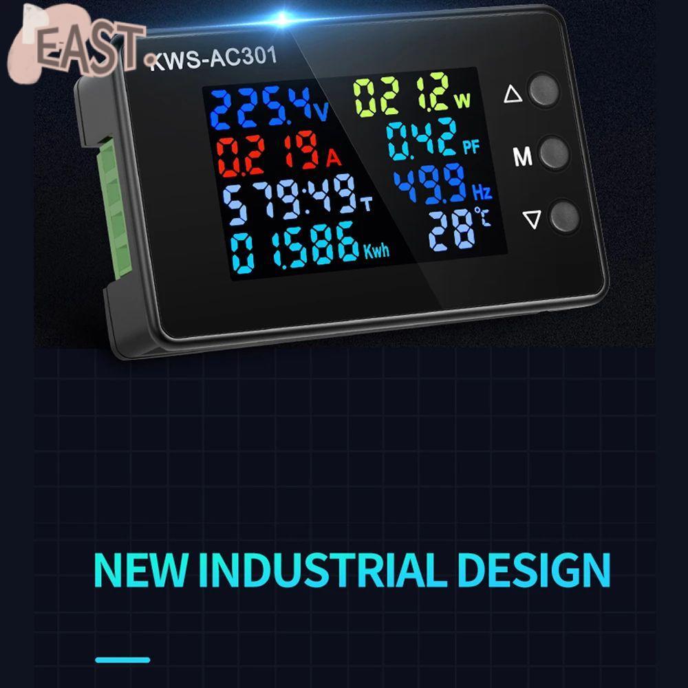 EASTS โวลต์มิเตอร์แบบดิจิตอลแอมป์มิเตอร์ความแม่นยําสูง KWS-AC301 AC 50-300V Power Energy Meter