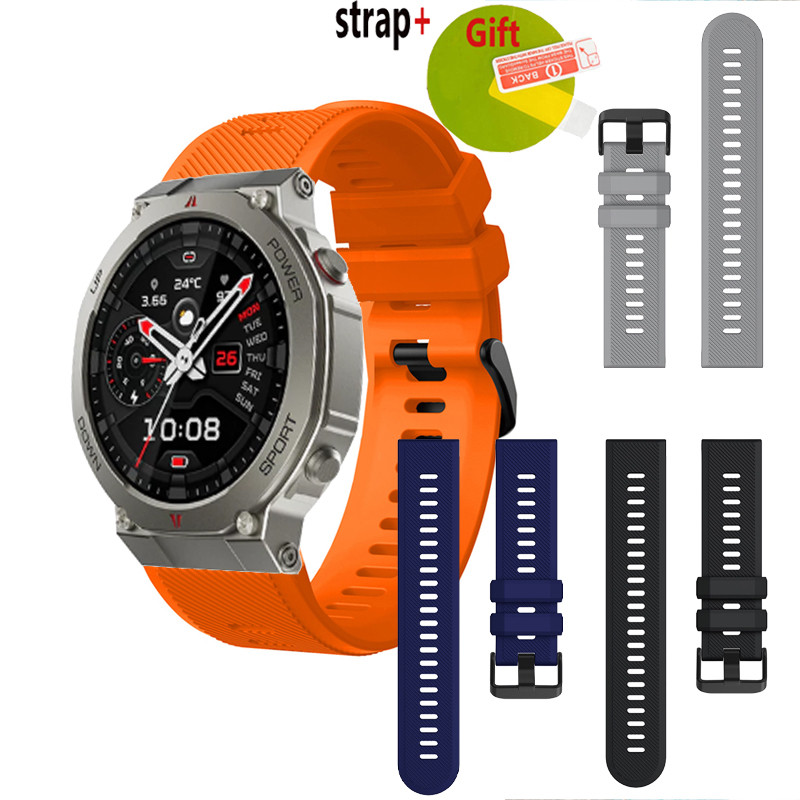 Black Shark GS3 Ultra Smart Watch Strap สายรัดข้อมือซิลิโคนสําหรับ Black Shark GS3 Ultra Screen Prot