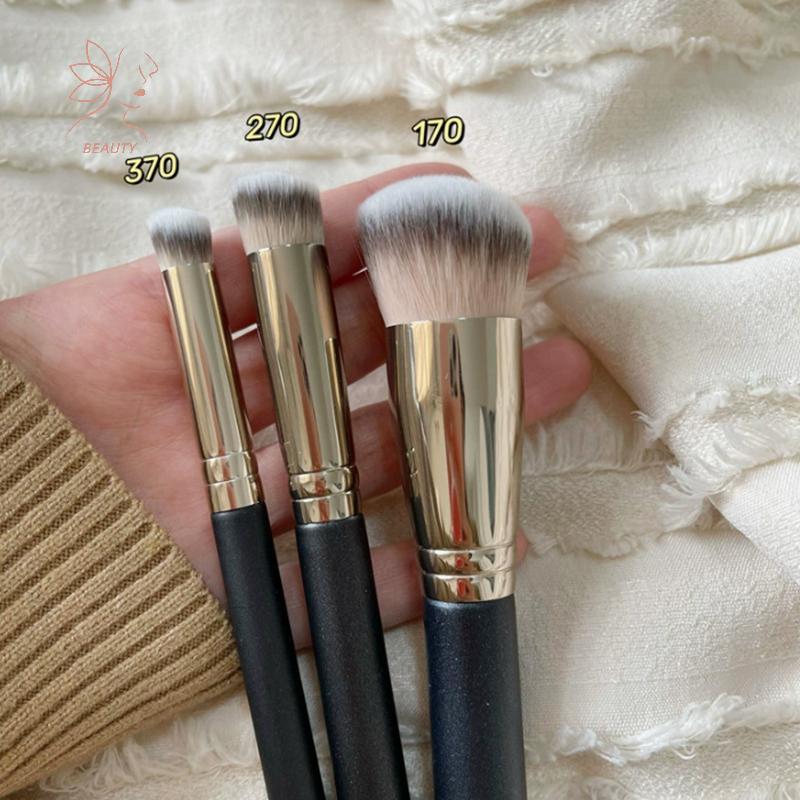 เมย์บิวตี้ ชุดแปรงแต่งหน้า 3 ชิ้น 170/270/370 แปรงรองพื้นและคอนซีลเลอร์ ขนไนล่อน พกพาสะดวก