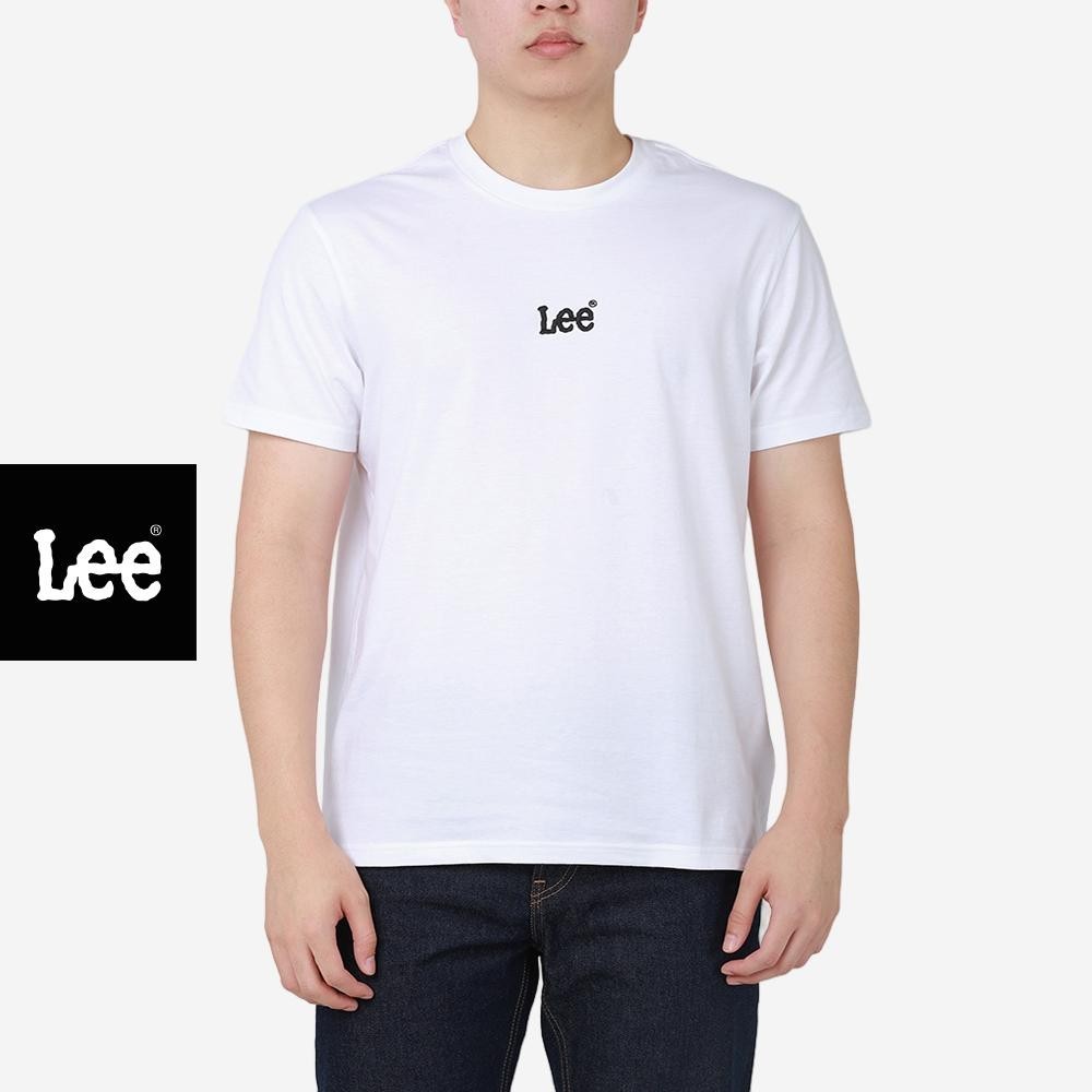 LEE เสื้อยืดผู้ชาย แขนสั้น รุ่น LE FC25MTSSC06 สีขาว (คอตตอน 100%)