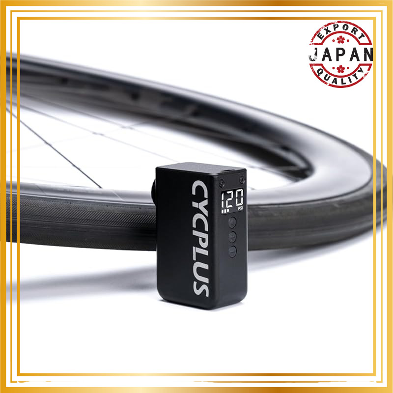 CYCPLUS Bicycle Air Pump with Pressure Display MAX 120 PSI Portable Electric Pump Mini Electric Infl