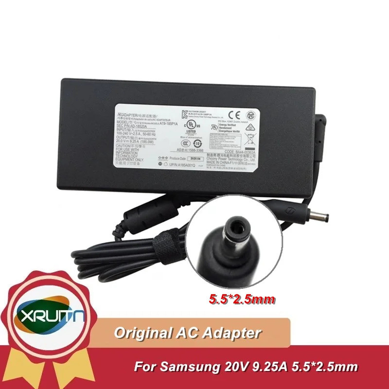 Original สําหรับ Samsung Odyssey NT850XCJ-Y78A แล็ปท็อป AD-18520A A19-185P1A BA44-00363A A185A001Q อ