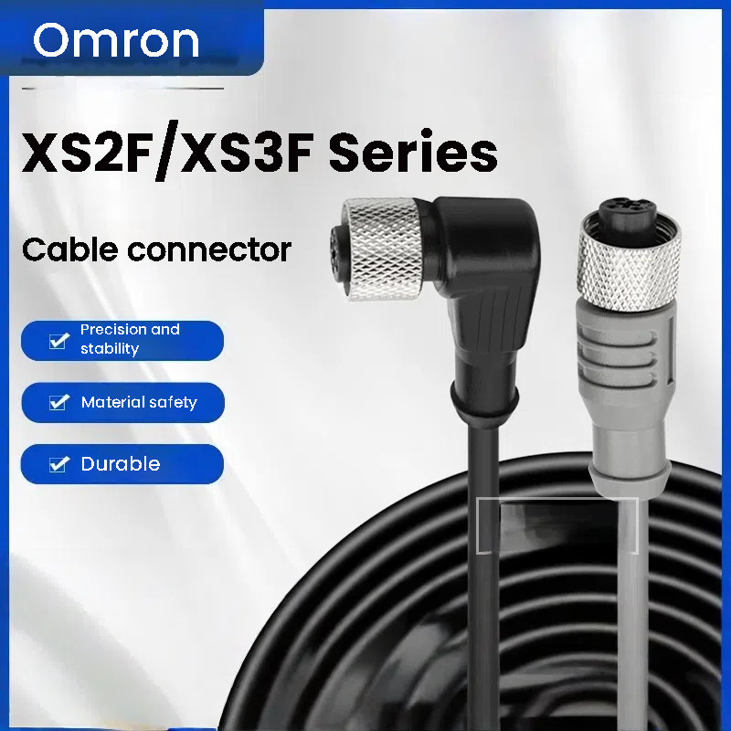 สายเชื่อมต่อปลั๊ก Omron XS2F-421-D421-D90-D80-F XS3F-M12 M8PVC 3A 4S